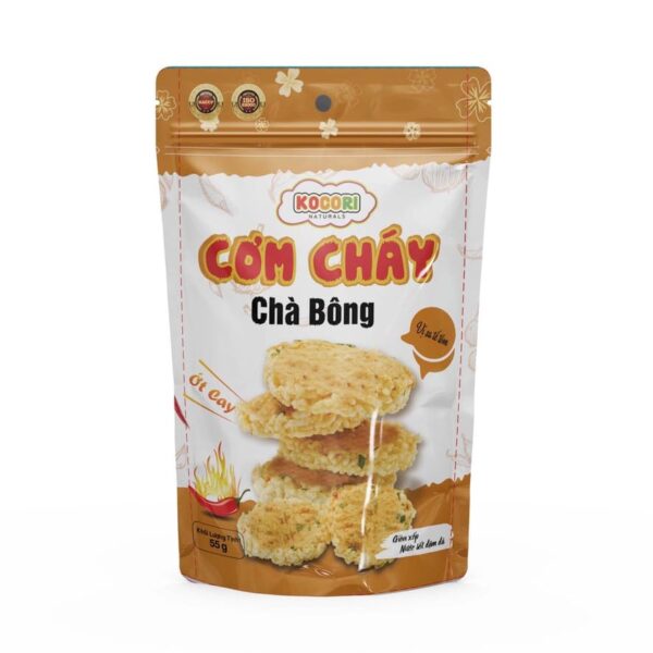 Cơm cháy chà bông vị sa tế tôm gói 55g