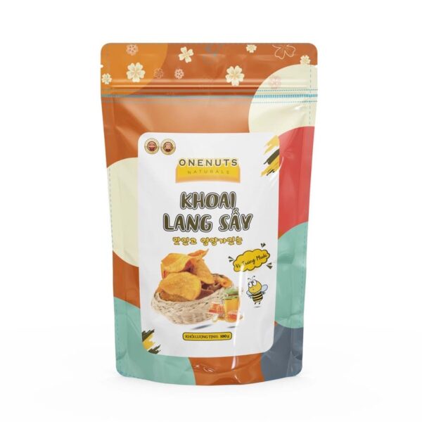 khoai lang sấy vị trứng muối gói 100g