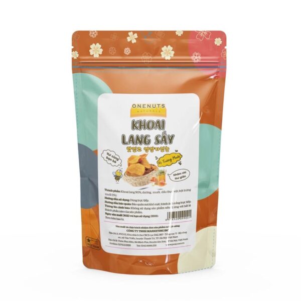 khoai lang sấy vị trứng muối gói 100g mặt sau