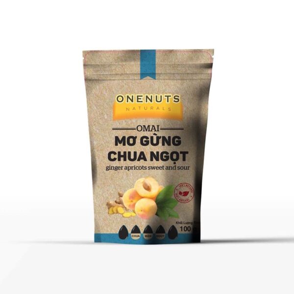 Mơ gừng chua ngọt gói 100g