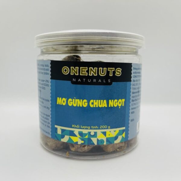Mơ gừng chua ngọt hộp 200g