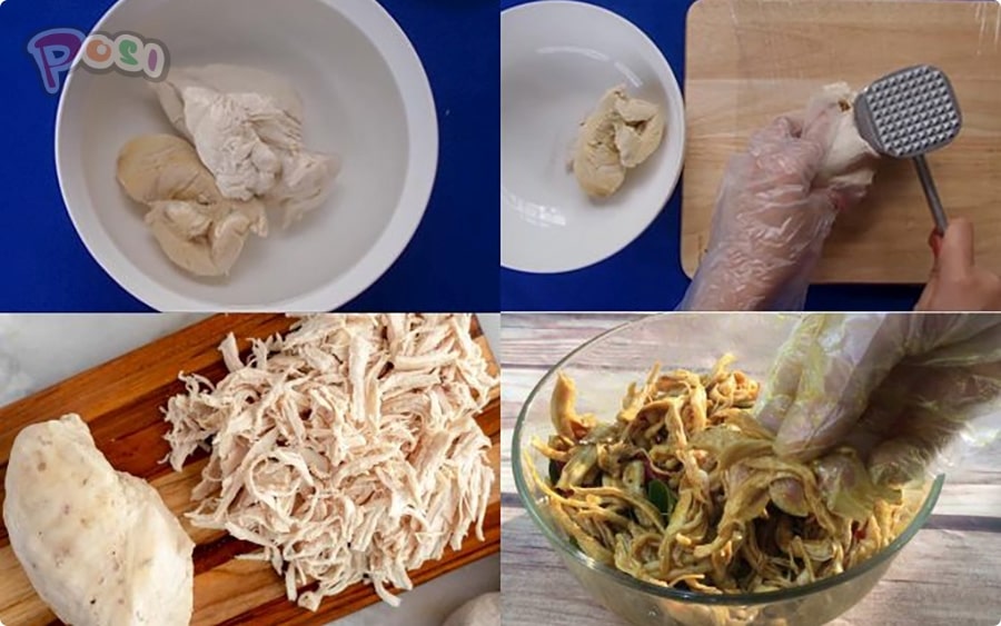 làm khô gà lá chanh tại nhà