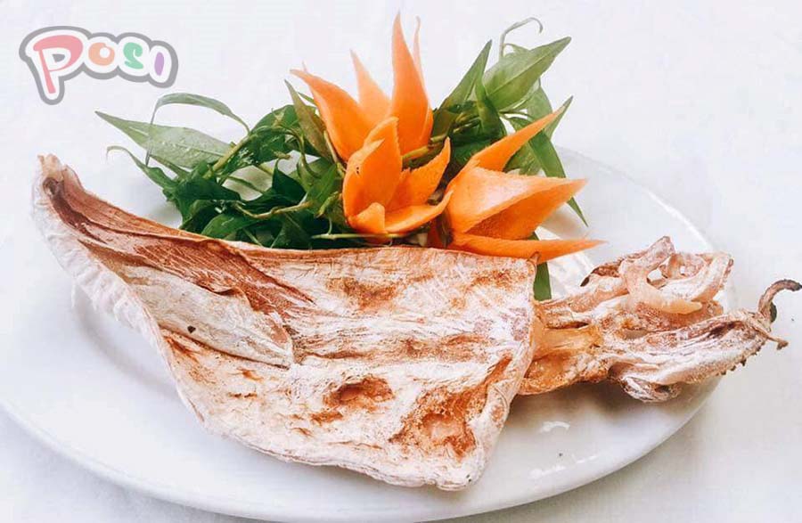 Mực khô nướng